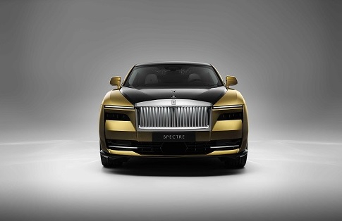 Rolls-Royce unveils Spectre, the brand's first entirely electric vehicle.