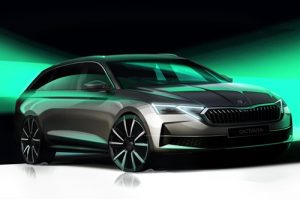 Škoda releases first sketch of the new refreshed Octavia